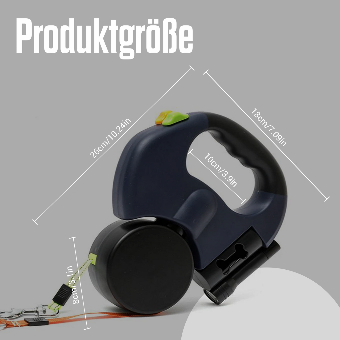 Fell & Pfoten Doppelleine – Für stressfreies Gassi zu zweit (mit 360° Entwirrmechanismus & LED-Sicherheit