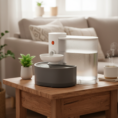 Trinkbrunnen mit Filter & Akku - Leise & Hygienisch