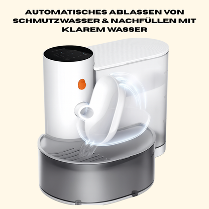 Trinkbrunnen mit Filter & Akku - Leise & Hygienisch