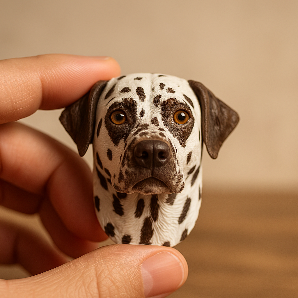 Handgefertigter Haustier Portrait Magnet DIY- Nach Deinem Foto