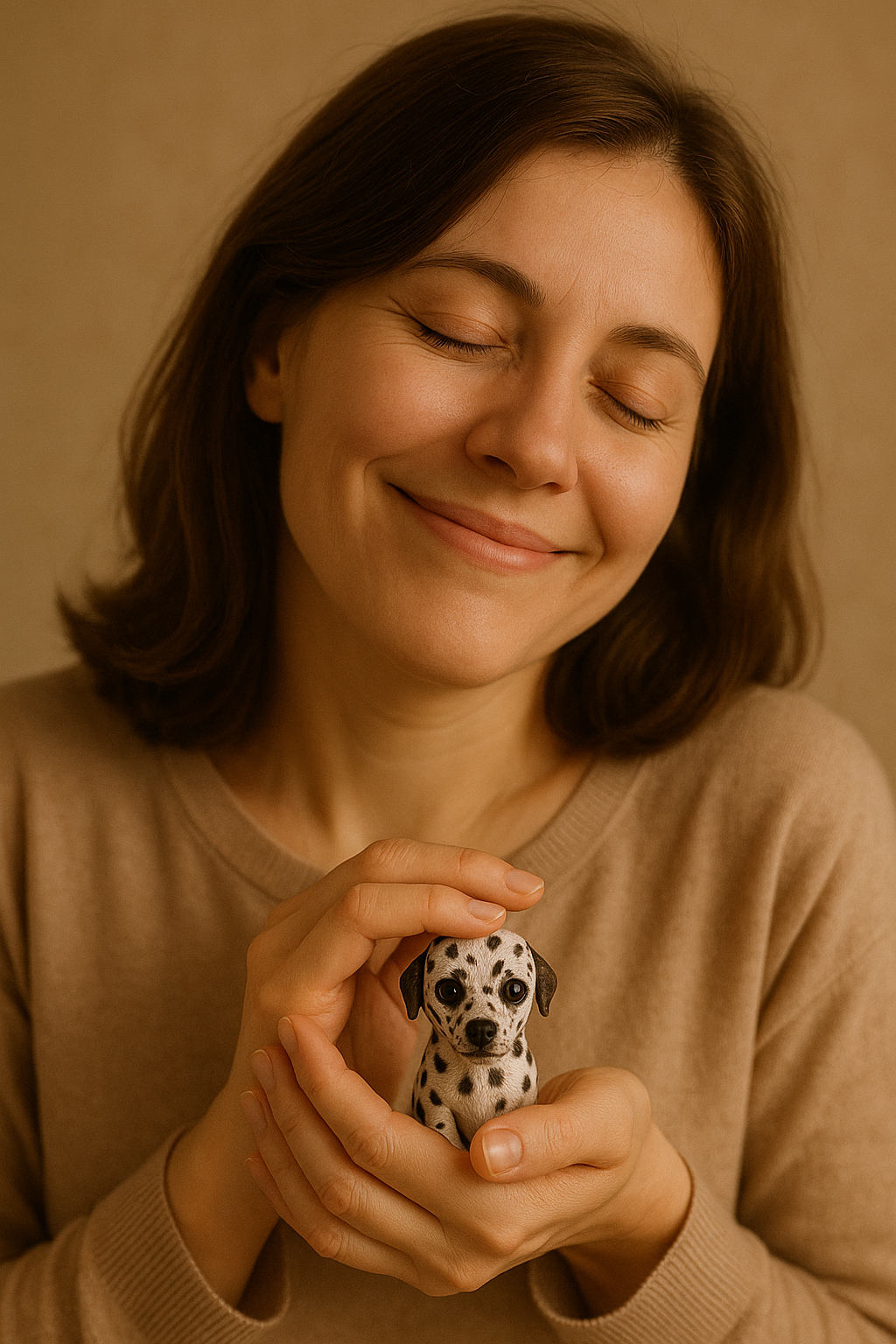 Handgefertigter Haustier Portrait Magnet DIY- Nach Deinem Foto