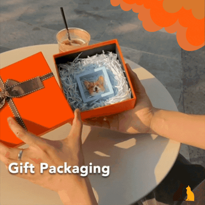 Handgefertigter Haustier Portrait Magnet DIY- Nach Deinem Foto