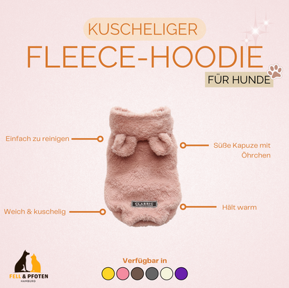Kuscheliger Fleece-Hoodie für Hunde