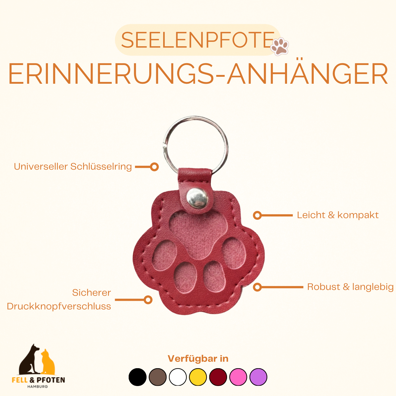 Seelenpfote - Erinnerungs-Anhänger