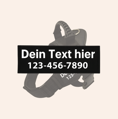 Individueller Klettpatch mit Name & Nummer