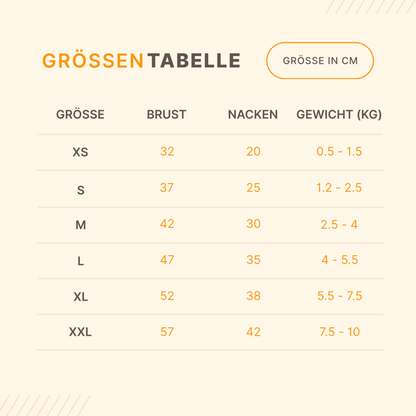 Gefütterte Hundeweste/Jacke - perfekter Schutz bei Kälte