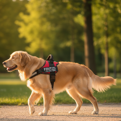 Personalisierbares Anti-Zug Hundegeschirr | Verstellbar & Hochwertig | für Kleine & Große Hunde