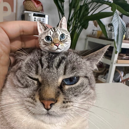 Handgefertigter Haustier Portrait Magnet DIY- Nach Deinem Foto