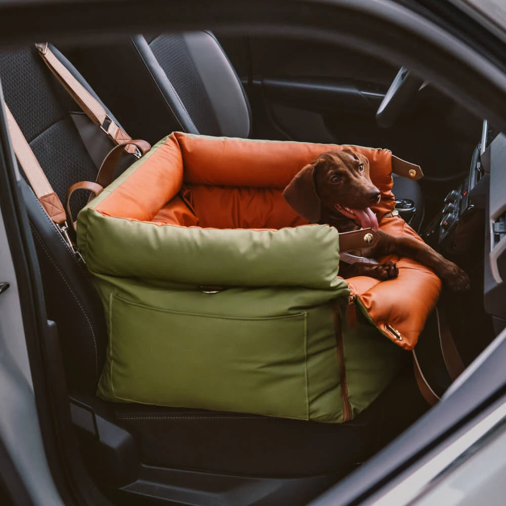 Autositz & Reise-Bett für Hunde aus Kunstleder – Urban Voyager